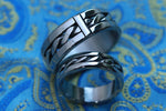 His & Her's "BREGDAN" (hypoallergenic- handmade) stainless steel rings limited edition collection his and hers rings ring set celtic rings