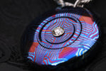 Diamond & titanium damascus timascus Necklace and pendan
