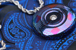 Diamond & titanium damascus timascus Necklace and pendan