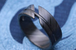 NEW BLACK ZRTI HYBRID*** Black ZrTi ring 8mm , timascus ring, mokuti ring, hypoallergenic jewelry, Zirconium inlay, mokuti ring