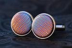 Timascus cufflinks zirconium titanium