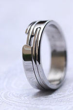 APPROXI2 handmade stainless steel ring (not casted) hypoallergenic rings wedding band women's