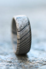 Stone ZrTi 8mm ZrTi ring 3mm-9mm wide timascus ring, mokuti ring