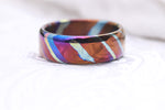 Mokuti Solid Timascus ring 7-8mm ring  timascus ring, mokuti ring