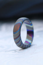 Timascus ring, womens ring, zircuti ring