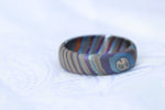 Timascus ring, womens ring, zircuti ring