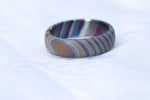 Timascus ring, womens ring, zircuti ring