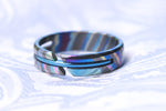 NEW ZRTI HYBRID*** Black Timascus ring 5mm , timascus ring, mokuti ring, colorful ring, hypoallergenic jewelry, Zirconium ring, mokuti ring