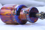 Basket weave titanium damascus foredom chuck tool