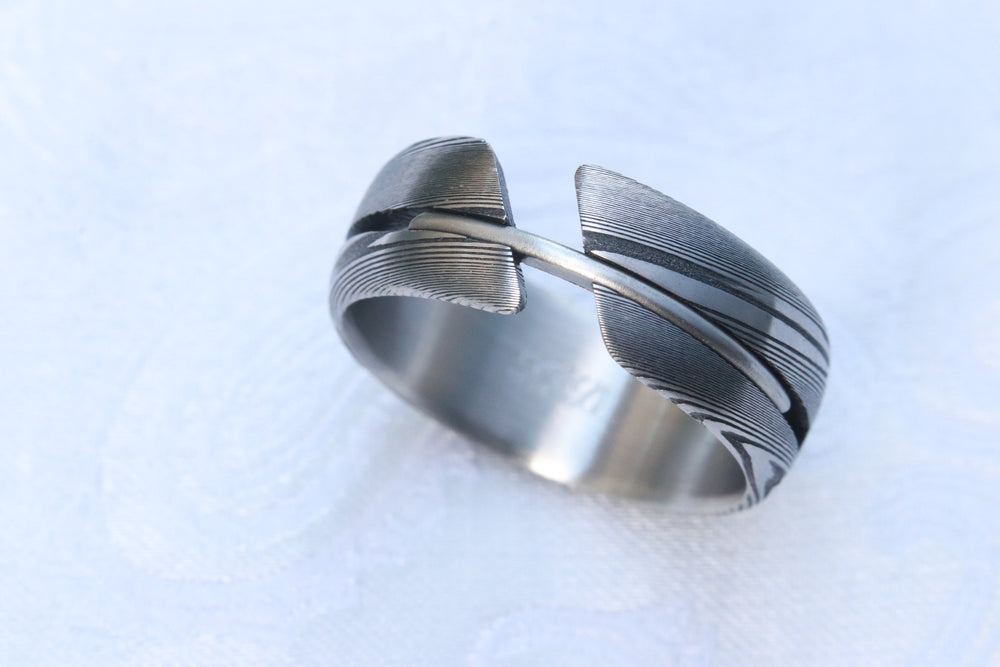 8mm "DEBONAIR" hybrid handmade ring