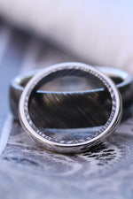 (Her's) Platinum & Niobium/Zirconium womens band