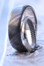 (Her's) Platinum & Niobium/Zirconium womens band