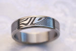 6mm spinner Stainless damascus damasteel / stainless