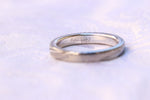 3mm womens Damascus steel ring Platinum & Stainless Damascus damasteel ring natural woodgrain pattern (customizable)