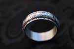 Damascus steel ring, stainless damasteel, mens  rings, hypoallergenic mens wedding customizable unique hand shaped