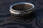 Damascus steel ring, stainless damasteel, mens  rings, hypoallergenic mens wedding customizable unique hand shaped