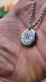 Diamond and Timascus pendant, Niobium Zirconium diamond necklace