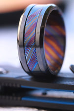 Grayson 9mm black titanium, zrti timascus black ring limited edition