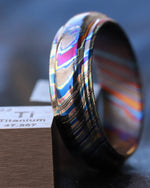 Timascus ZrTi 6-8mm wide band