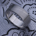 7mm or 8mm Damascus steel ring Platinum & Stainless Damascus damasteel ring natural woodgrain pattern  (customizable) gold