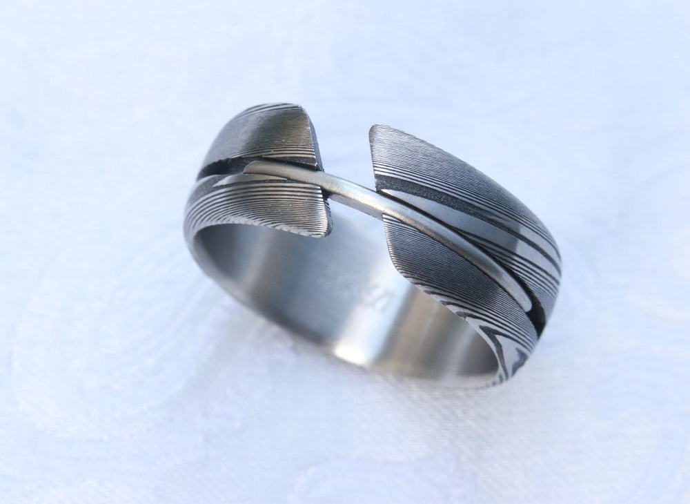 8mm "DEBONAIR" hybrid handmade ring