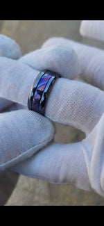 Grayson 9mm black titanium, zrti timascus black ring limited edition