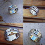 His & Her&#39;s &quot;APPROXI&quot; set muliple options available  (hypoallergenic- handmade) stainless steel his and hers ring set womens rings