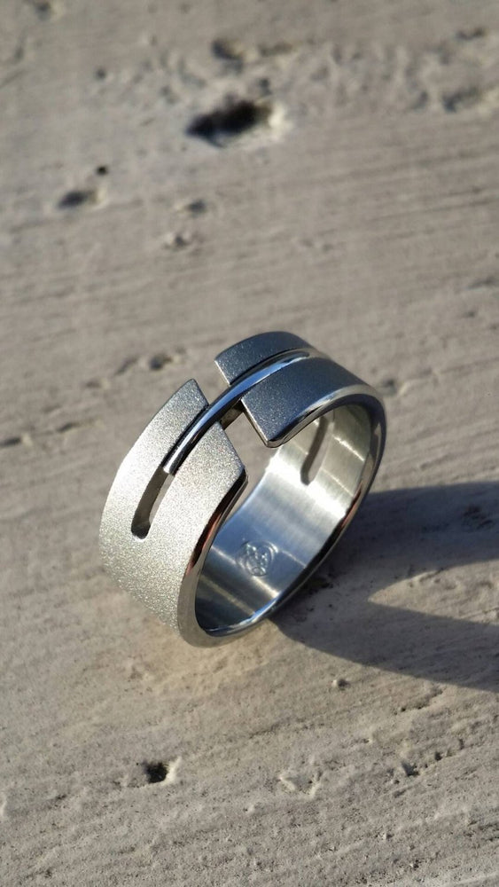 11 "DEBONAIR" handmade stainless steel ring (not casted) hypoallergenic mens rings wedding band mens rings