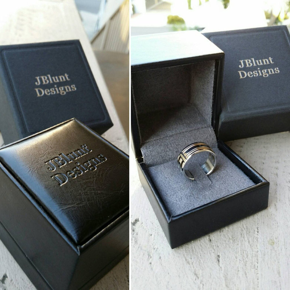 Damascus steel ring dark finish  &quot;dark coral&quot; stainless, damascus ring womens rings , womens rings ,