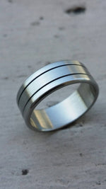 8mm handmade stainless steel 3 piece design (not casted)