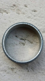 Stainless steel & Stainless Damascus &quot;WOODGRAIN&quot; 8mm satin grey!