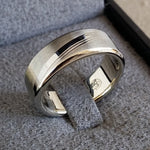 8mm damascus steel ring Gold & Stainless Damascus