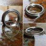 Stainles Damascus &quot;traditional -twist&quot;   Customizable ring!