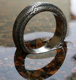 Stainles Damascus &quot;traditional -twist&quot;   Customizable ring!