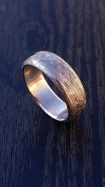 Damascus ring Stainless steel Damascus &quot;PROVIDER&quot; ring