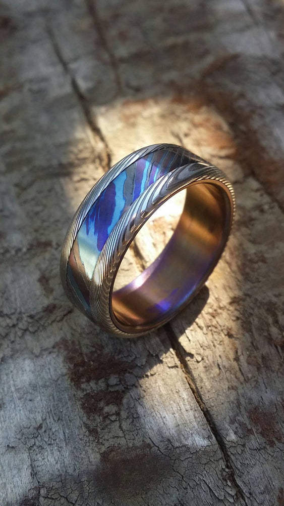 Timascus Pattern Titanium Damascus | Handmade Bands and Rings | JBlunt Designs – JBlunt ...