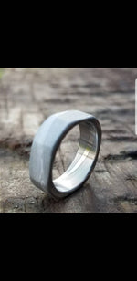 Square ring Damascus ring 99 &quot;Square&quot; handmade stainless steel dmascus ring (not casted) damascus steel ring mens rings