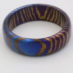 Solid Timascus &quot;675 tiger&quot; ring 6.75mm wide timascus ring, mokuti ring tiger ring