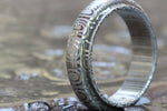 Damascus steel ring, stainless damasteel,mens  rings, hypoallergenic mens wedding band 6mm ring