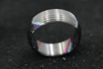 LIMITED EDITION***DARK Black Timascus  ring 8mm (semi-polished) timascus ring, mokuti ring, colorful ring, hypoallergenic jewelry, Zirconium