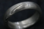 Damascus steel ring Stainless steel Damascus 5.25mm &quot;TRADITIONAL&quot; wood-grain disgn (natural finish) ring! Mens wedding band wedding rings