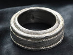 Limited edition** Damascus steel ring Stainless steel Damascus &quot;LEAF&quot; Customizable ring! Natural / matching damasteel weddingband set