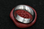 Damascus ring Stainless steel Damascus &quot;WOODGRAIN&quot; Customizable ring! Med /light color etch damascus steel ring wooden ring woodgrain ring