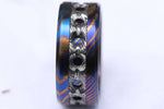 New*Grayson&quot; Limited Edition Series-10mm Timascus / Mokuti timascus & damasteel  ring,mens ring, mokuti ring, Damascus ring