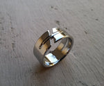 11 &quot;DEBONAIR&quot; handmade stainless steel ring (not casted) hypoallergenic mens rings wedding band mens rings