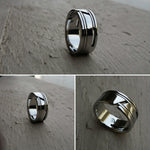 01 &quot;EXCLUSIVE&quot; handmade stainless steel ring (not casted) mens rings, engagement ring, hypoallergenic rings wedding rings band