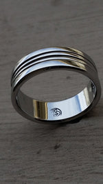 10 &quot;SOLIDARITY&quot; handmade stainless steel ring (not casted) hypoallergenic mens rings wedding band mens jewelry
