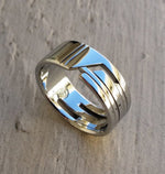 02 &quot;STANCHION&quot; handmade stainless steel ring (not casted)