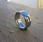 02 "STANCHION" handmade stainless steel ring (not casted)