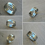 04 "INTELLECT" handmade stainless steel ring (not casted) hypoallergenic rins